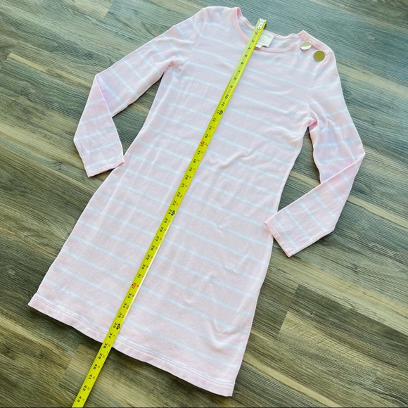 SAIL TO SABLE STRIPE KNIT DRESS PINK WHITE COASTAL SUMMER RESORT PREPPY PASTEL - Picture 10 of 11